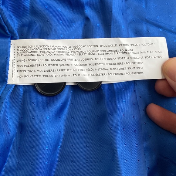 Mango Cobalt Blue Blazer Size 6 - NWT - Picture 9 of 9